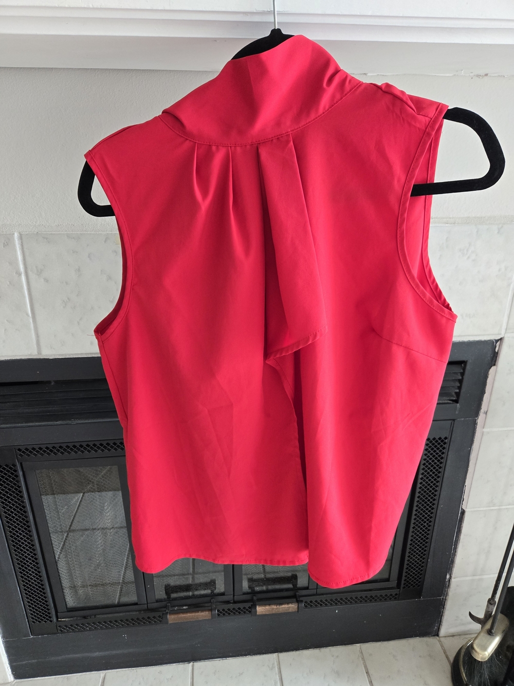 Unbranded Vibrant Red Sleeveless Tie-Detail Camisole